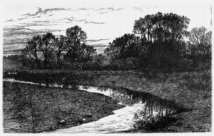 Beaulieu River Etching by Heywood Sumner, 1882
