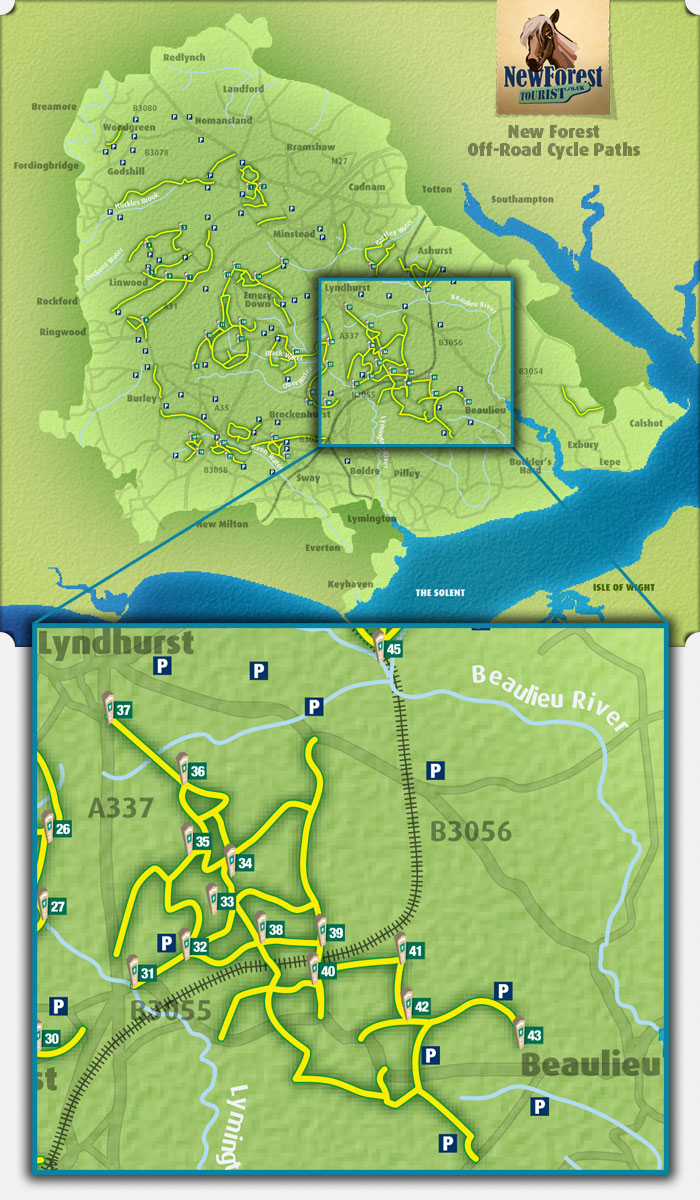 New Forest Cycle Paths Markers 31-43