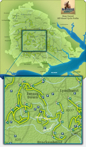 Cycle Paths near Lyndhurst and Brockenhurst