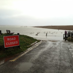 Hurst Spit Road Closed