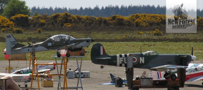 Model aircraft at Beaulieu Airfield