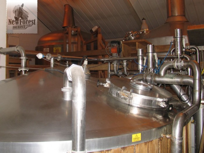 Above the Mash Tun, Copper and Whirlpool vessels