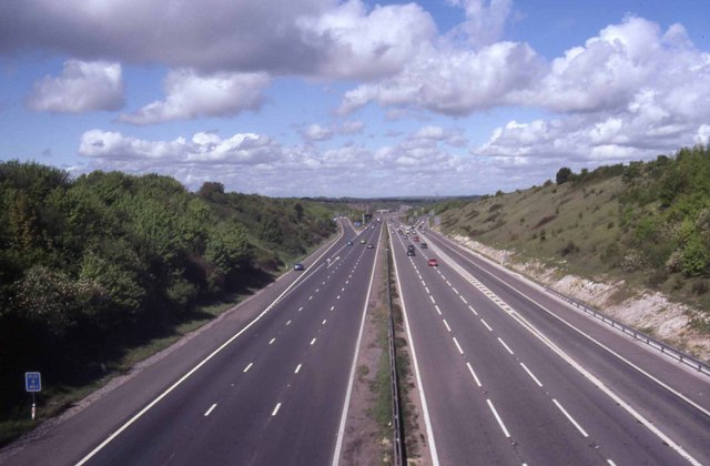 Looking towards junction 11 of the M27 - geograph.org.uk - 1415829.jpg