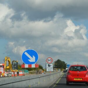 Roadworks, M3 - geograph.org.uk - 4784771.jpg